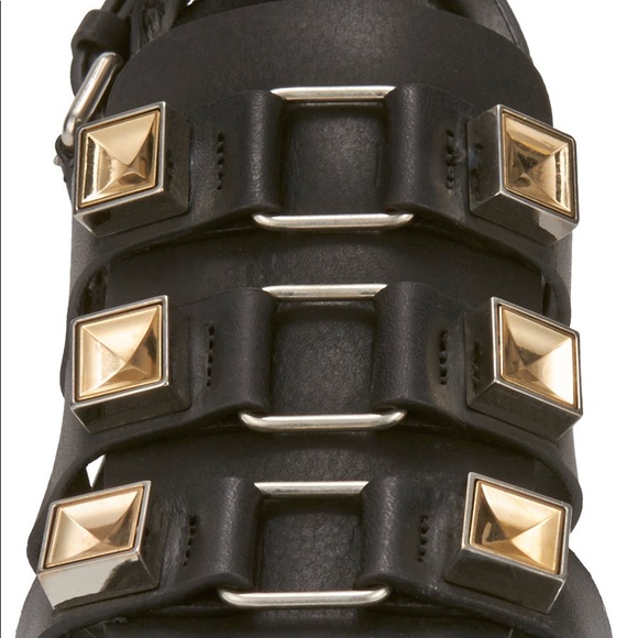 Proenza Schouler Black Studded Gladiator Sandals - Picture 5 of 12